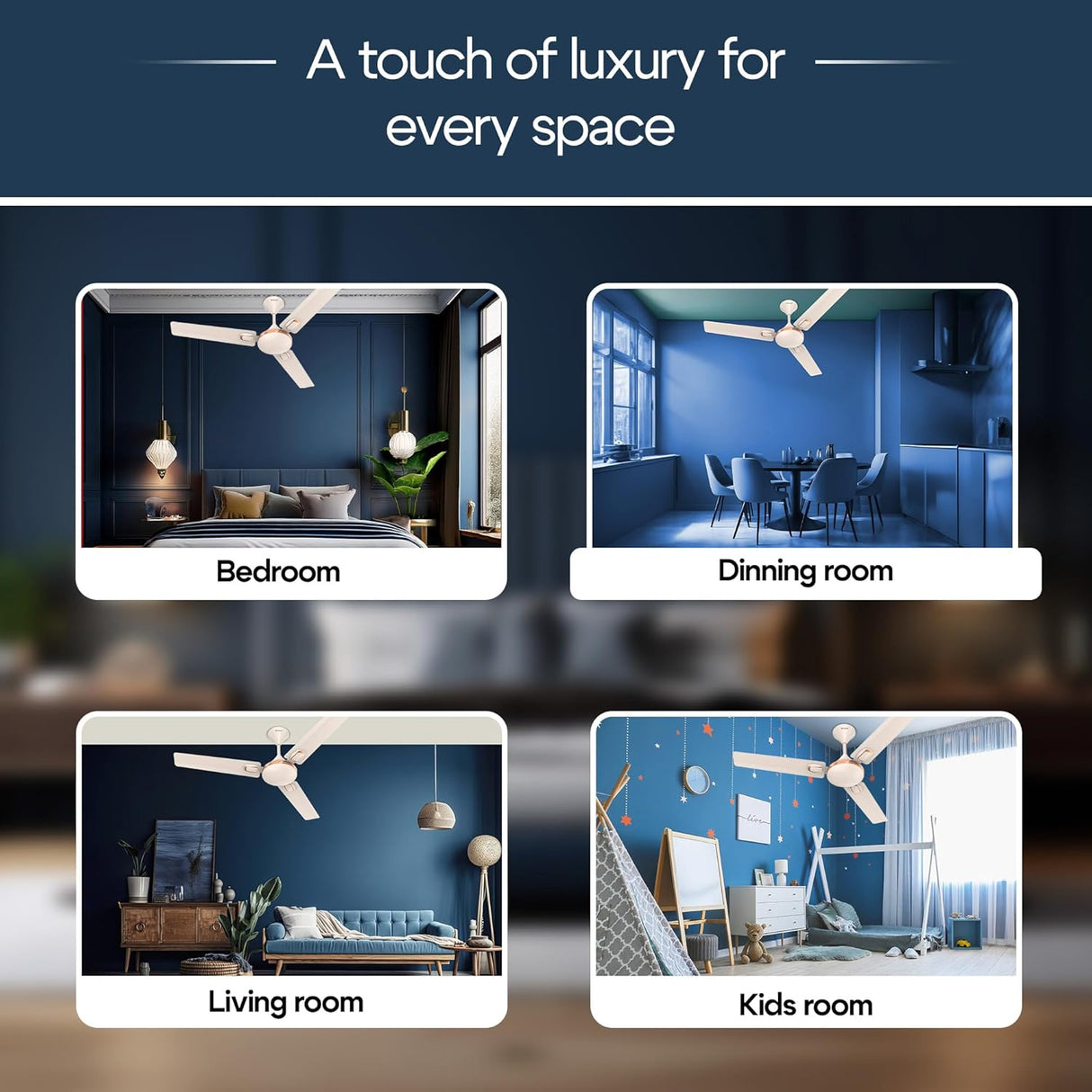 Polycab Aereo Prime 1200mm Ceiling Fan (Beige Rosegold)