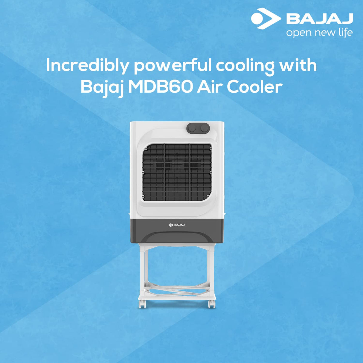 Bajaj MDB 60L Desert Air Cooler with Typhoon Blower Technology White