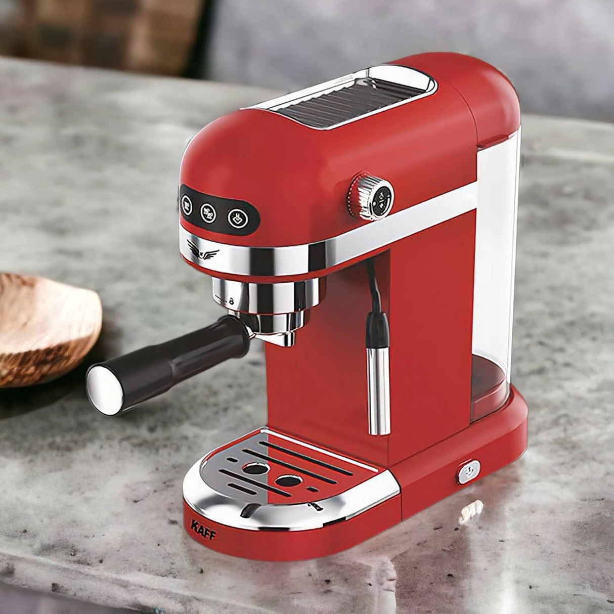 Kaff Fontana 1350 Watts Espresso Coffee Maker (Red)
