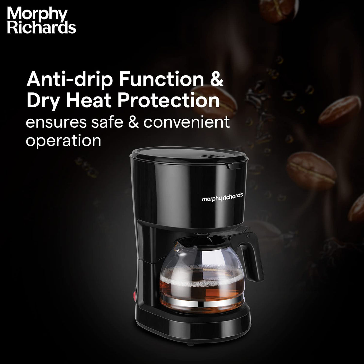 Morphy Richards Europa Drip Espresso Coffee Machine (Black)