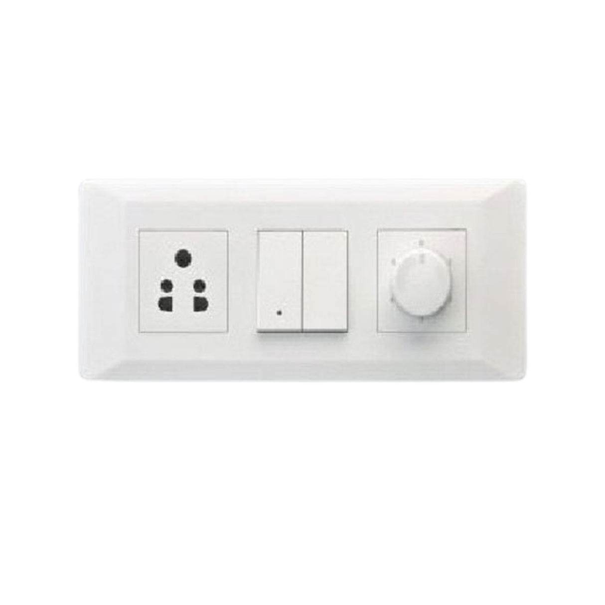 Lauritz Knudsen (Previously L&T) Entice 5 Step Fan Step Regulator 120W 2M with ISI - White