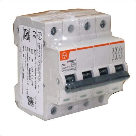 L&T Exora Four Pole C Curve 63A MCB