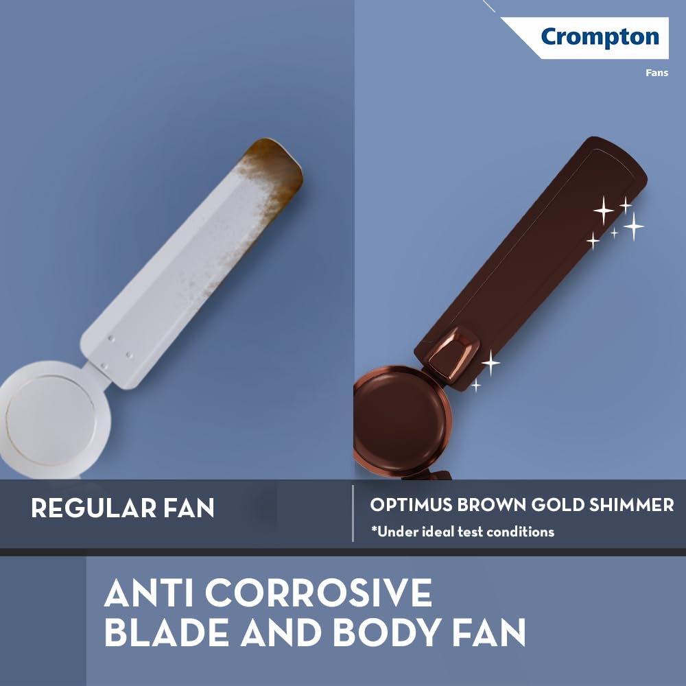 Crompton Surebreeze Optimus 1200mm Ceiling Fan (Brown Gold Shimmer)
