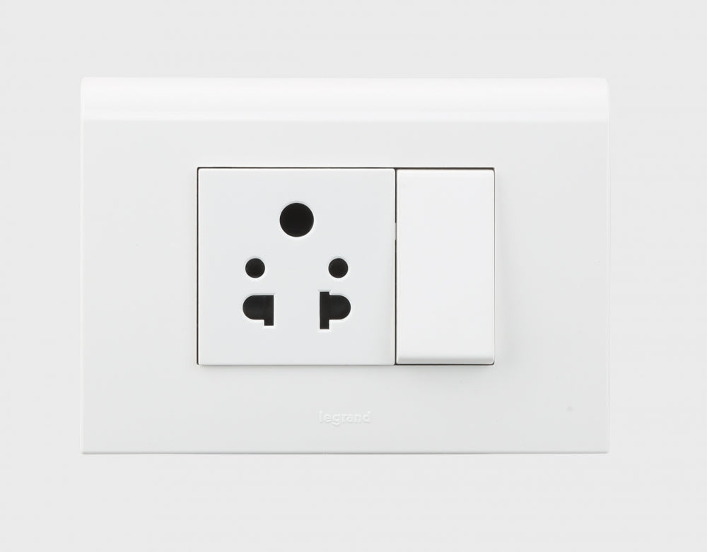Legrand Myrius 3 Module Cover Plate White
