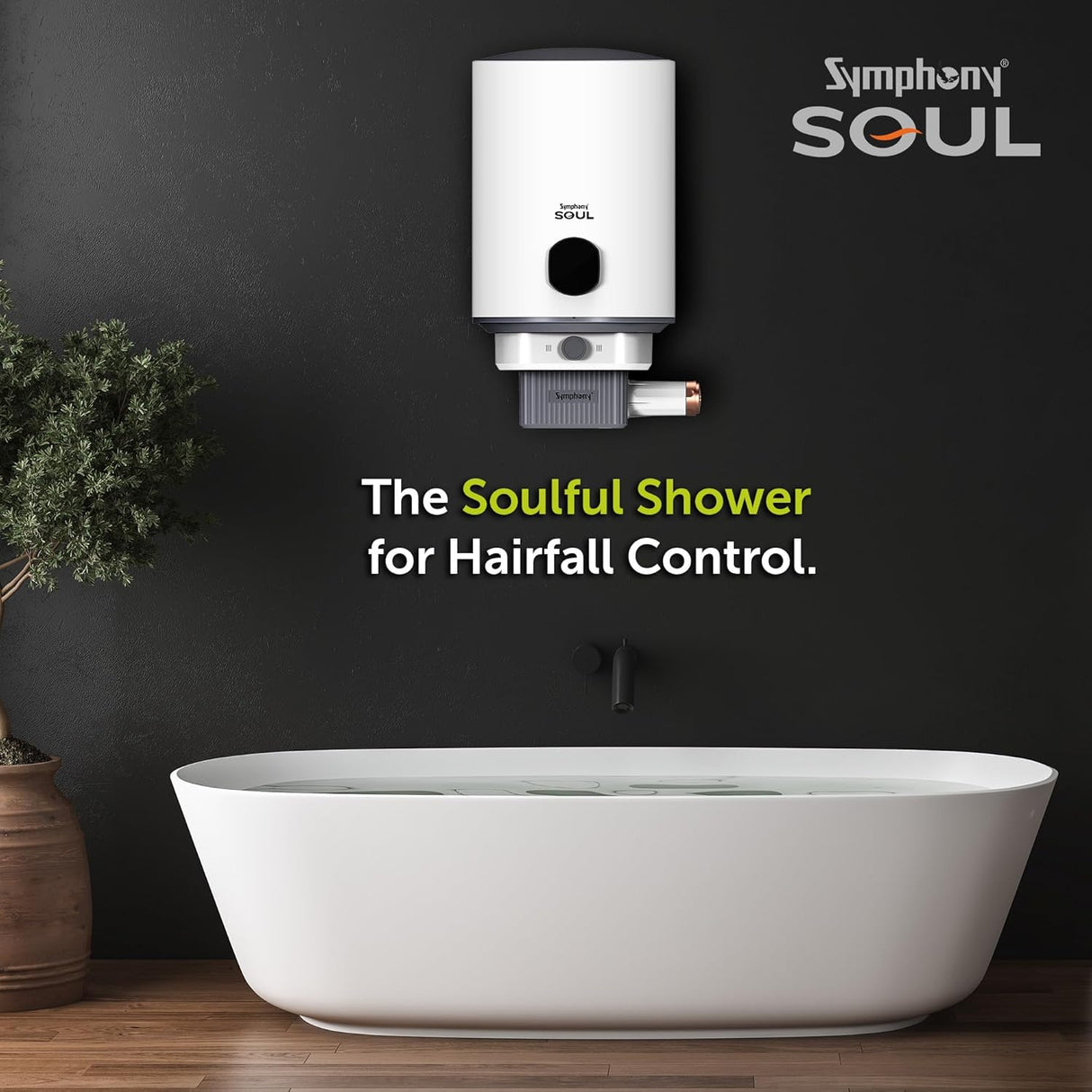 Symphony Soul 10 L Hair Fall Control Storage Geyser