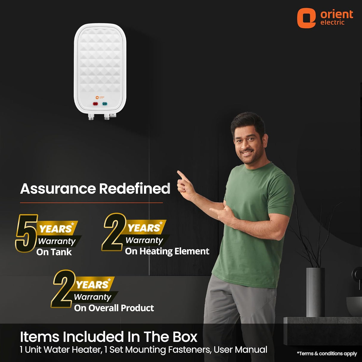 Orient Electric Revatto 3 Litre Instant Water Heater Geyser (White)