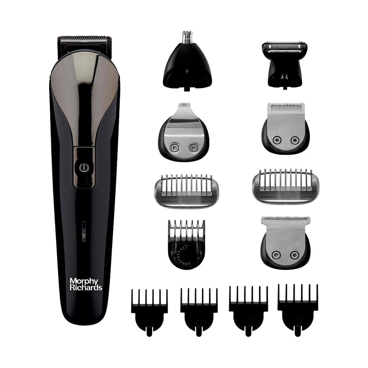 Morphy Richards Kingsman Pro 12-In-1 Grooming Kit For Men (Black)