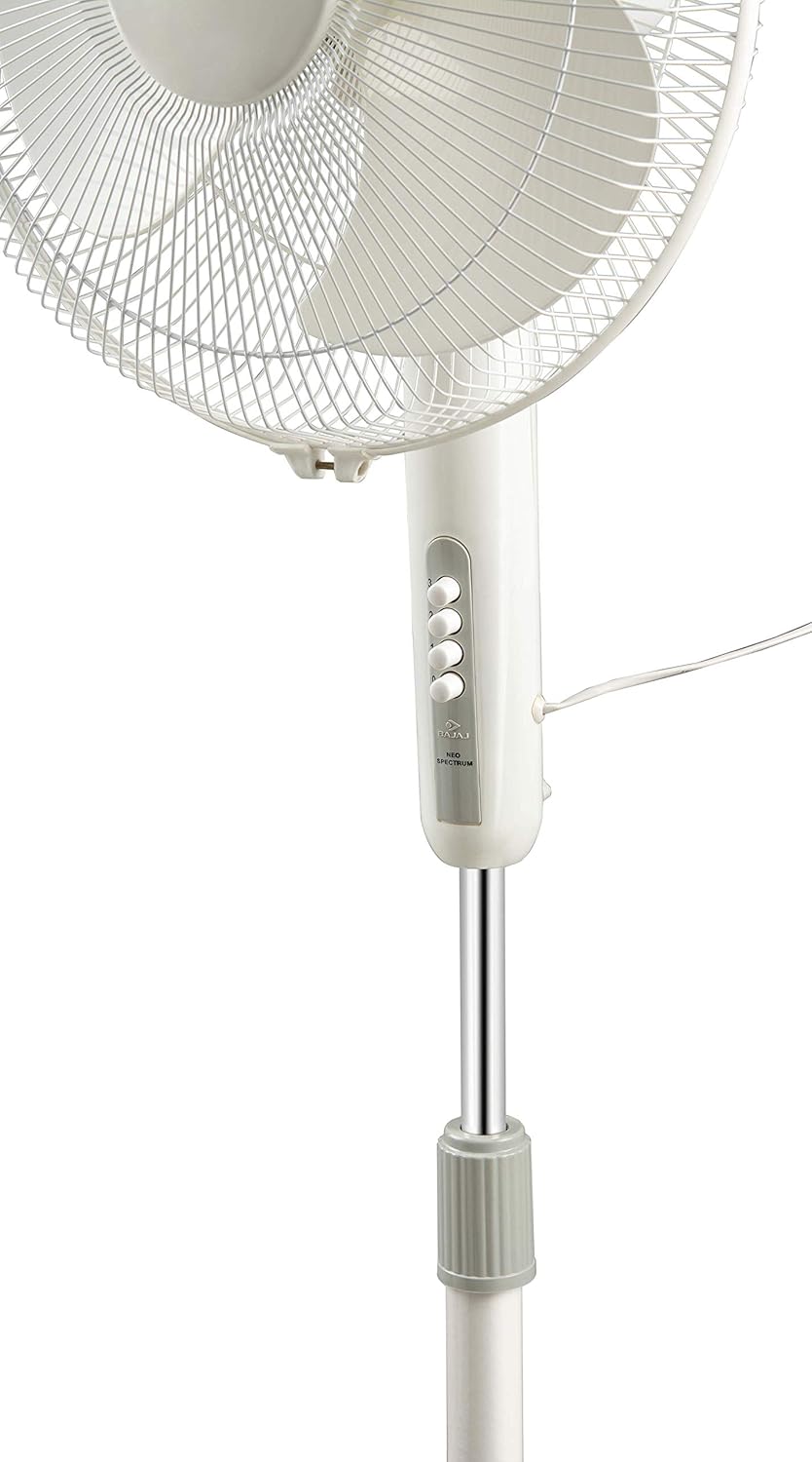 Bajaj Neo Spectrum 400mm Pedestal Fan (White)