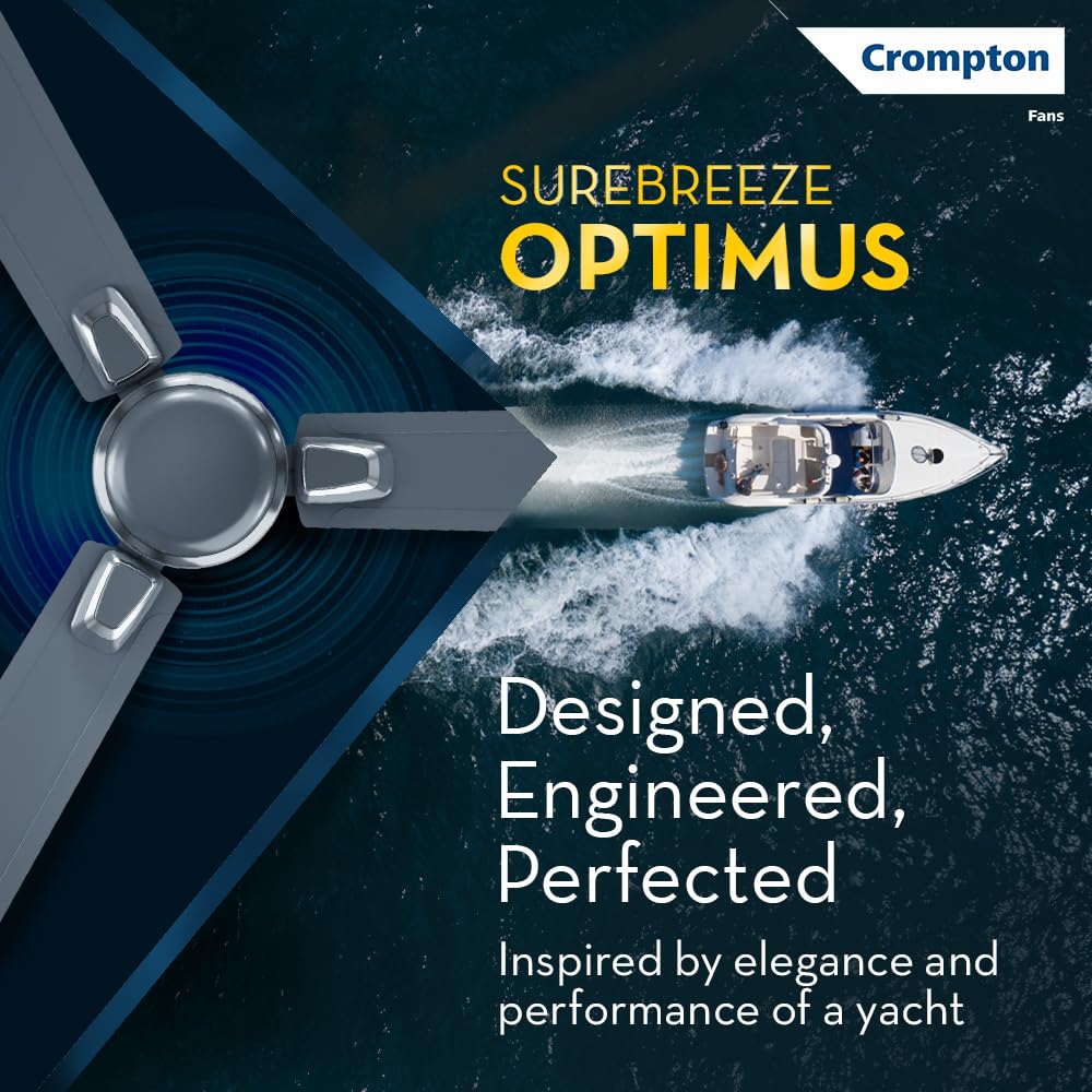 Crompton Surebreeze Optimus 1200mm Ceiling Fan (Shimmer Carbon)