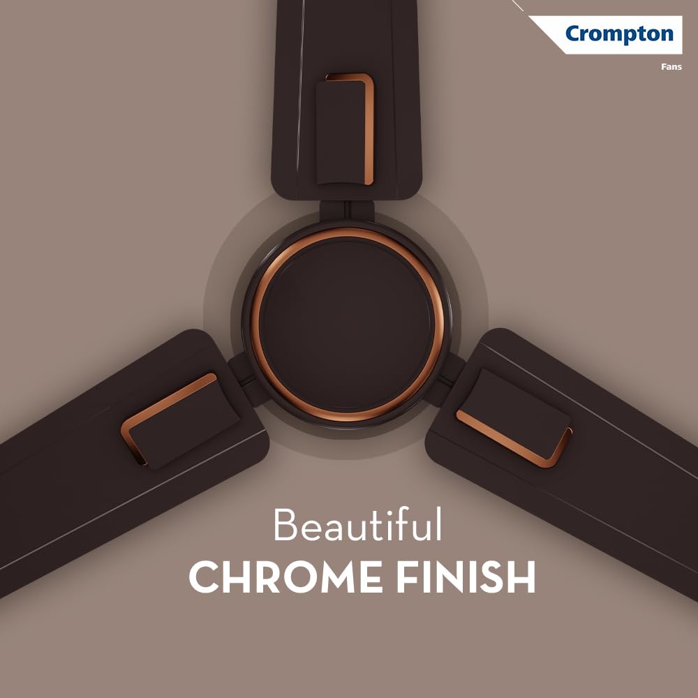 Crompton Surebreeze Lerone 1200 mm Ceiling Fan (Smoked Brown)
