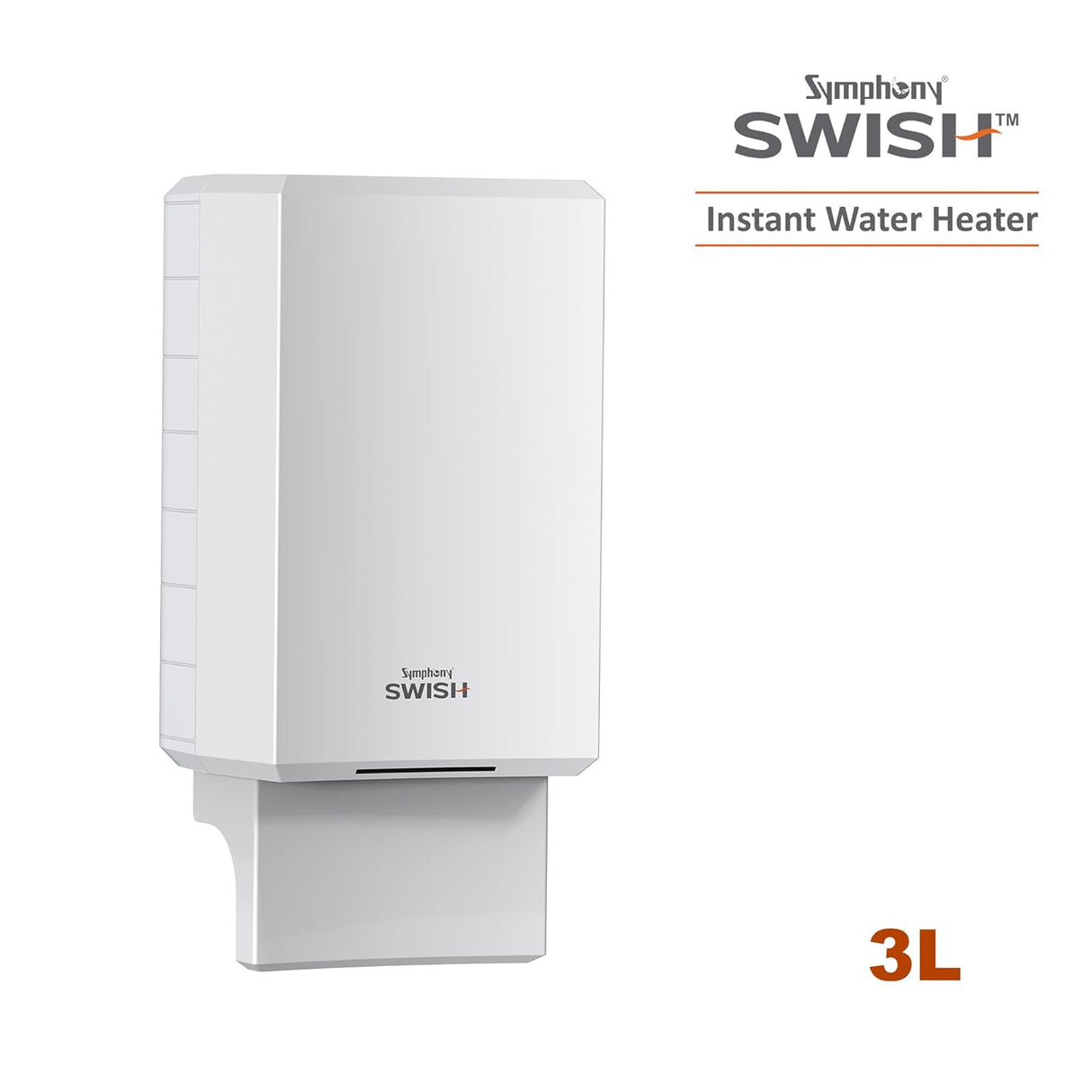 Symphony Swish 3L Instant Water Geyser (White)