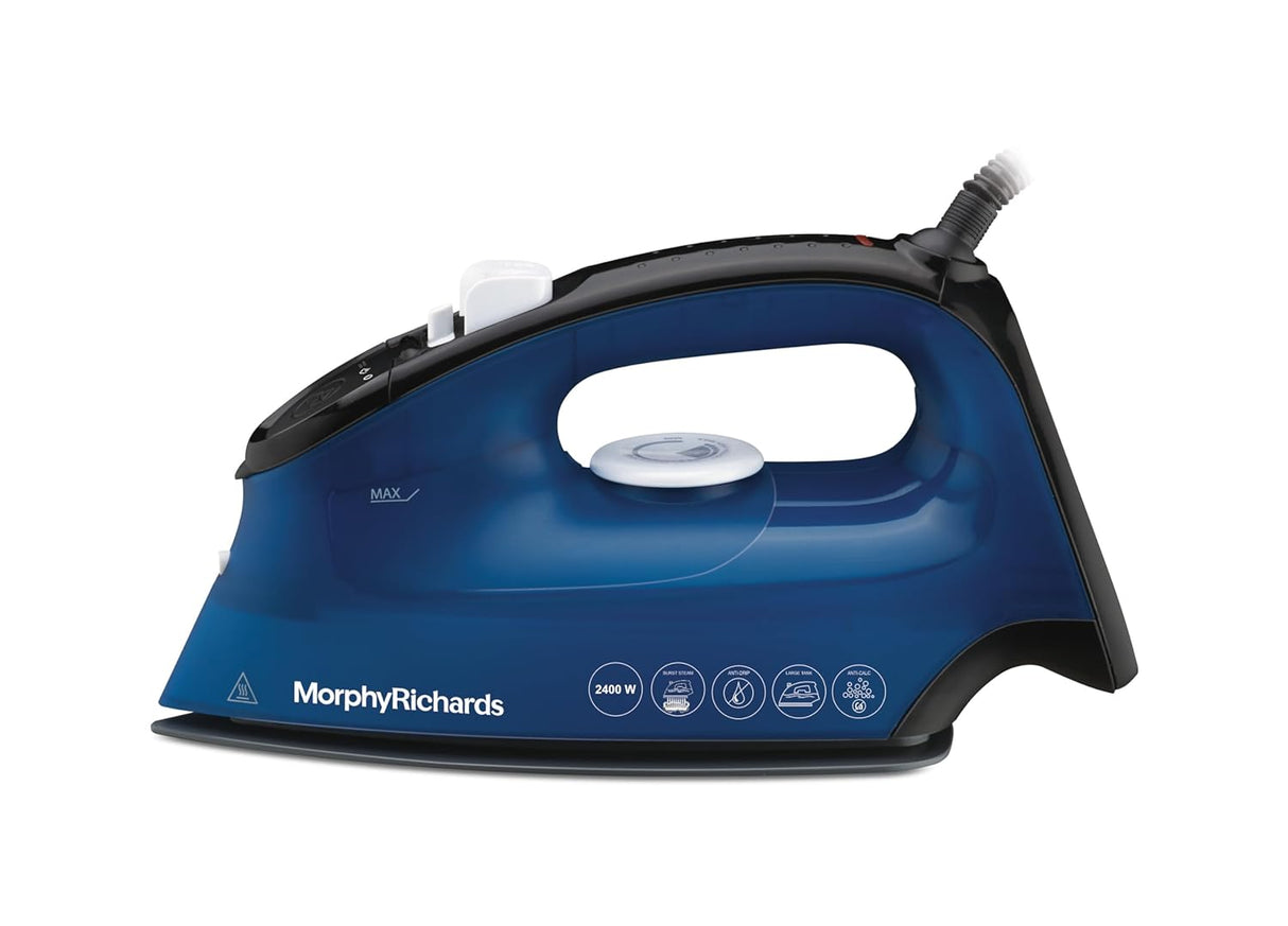 Morphy Richards Turbo Blaze 2400 Watts Steam Iron (Blue and Black)