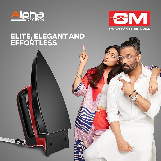 GM Alpha 1000 Watt Dry Iron (Red)