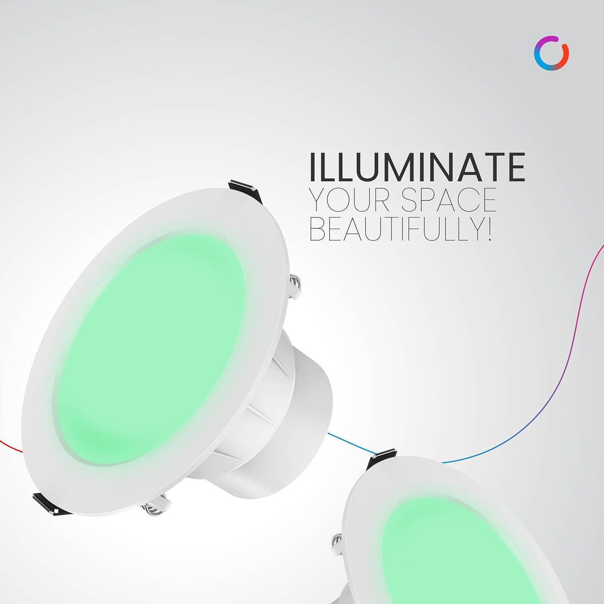 Polycab 5 Watt LED Light Scintillate Integral Slim Round Smart Panel (Green)