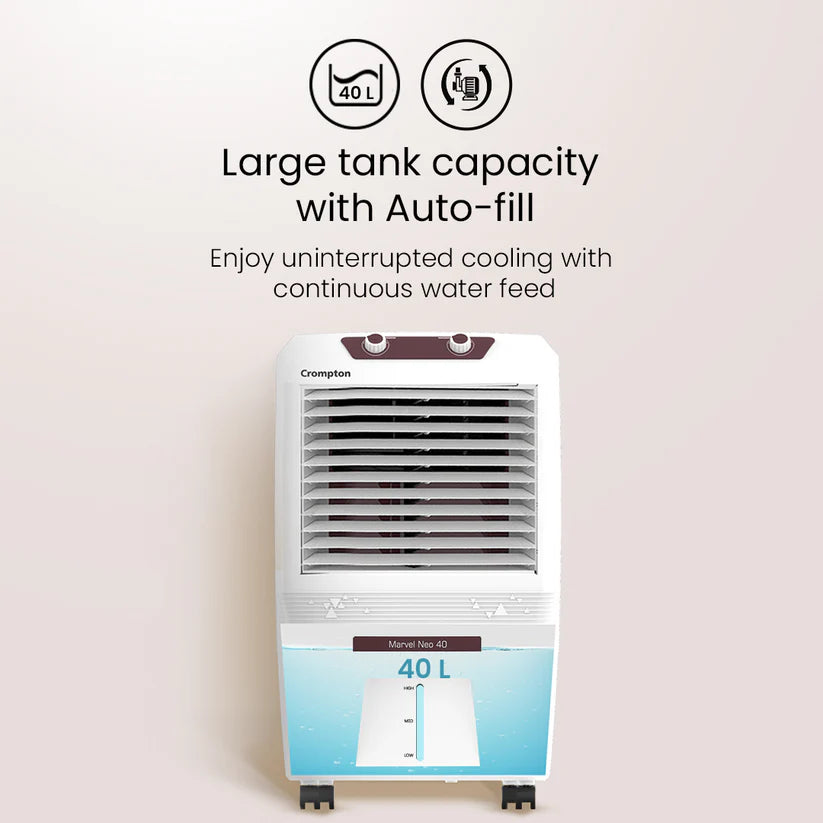 Crompton Marvel Neo 40-Litre Inverter Compatible Personal Desert Air Cooler