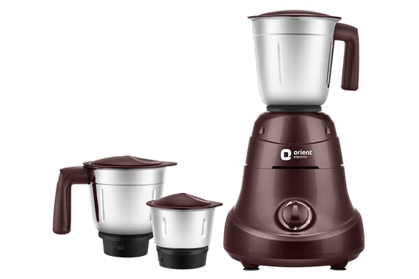 Orient Elecric Power Mixer 750 W Mixer Grinder (3 Jars | Cherry)