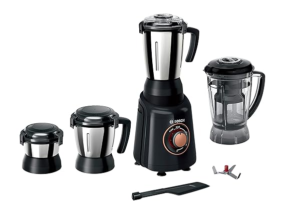 Bosch Truemixx Bold 600W 4 Jar Juicer Mixer Grinder (Black)