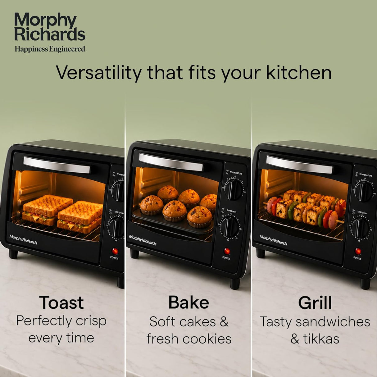 Morphy Richards 10BL Oven Toaster Griller (Grey)