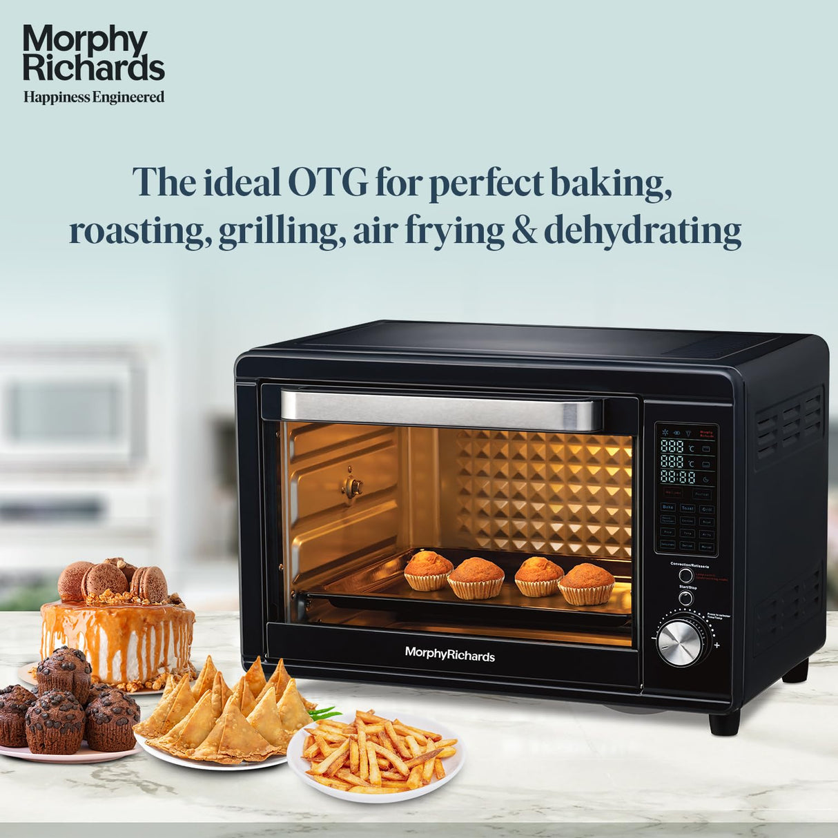 Morphy Richards Digital 40 Litre Otg Oven Toaster Griller For Kitchen (Deep Blue)