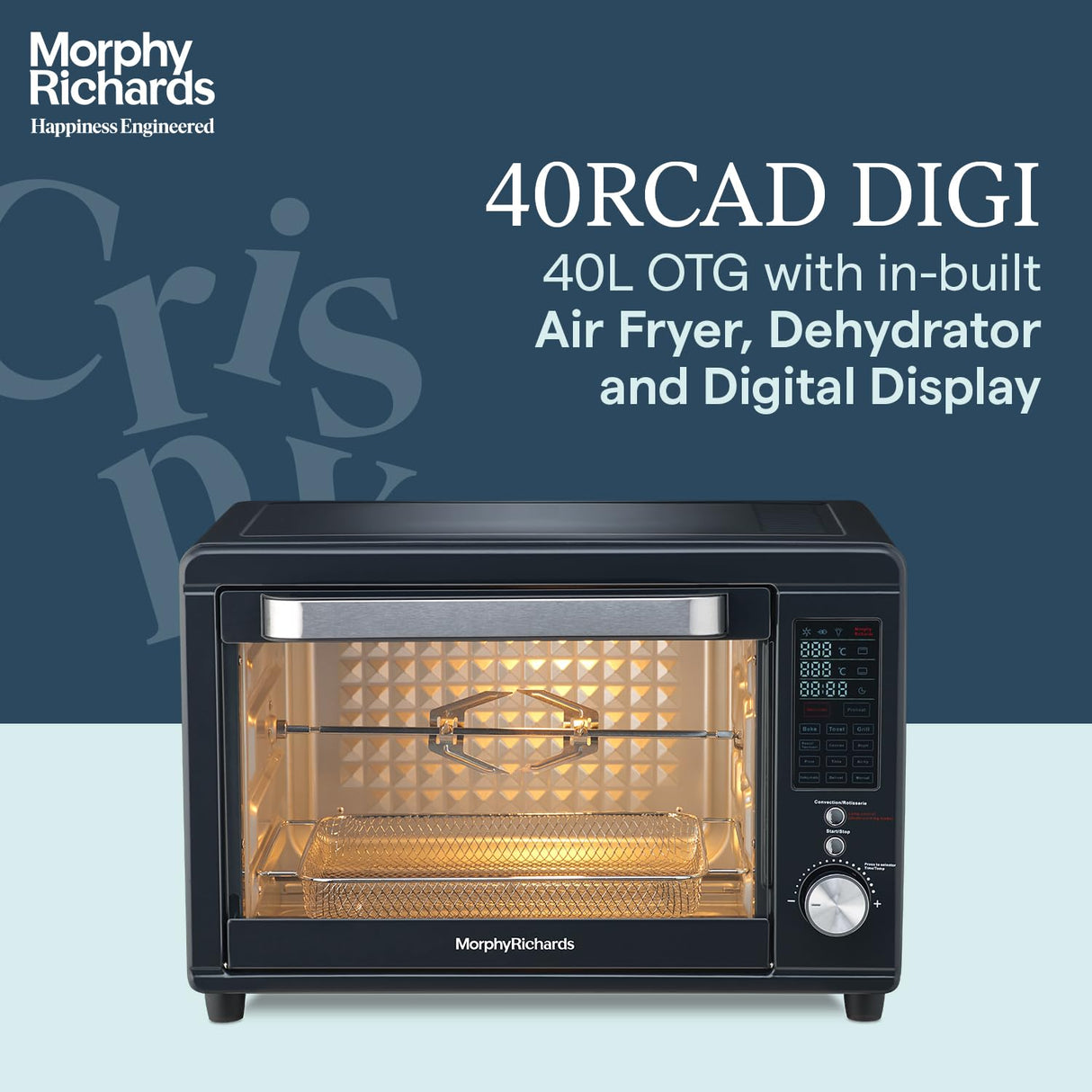 Morphy Richards 40RCAD Digital 40 Litre OTG Oven Toaster Griller (Deep Blue)