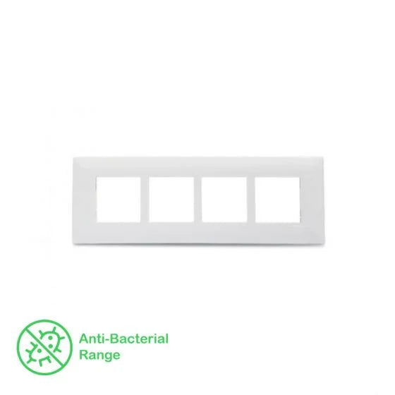 Schneider Livia 8 M Grid & 8 M Cover Plate Horizontal White P0708