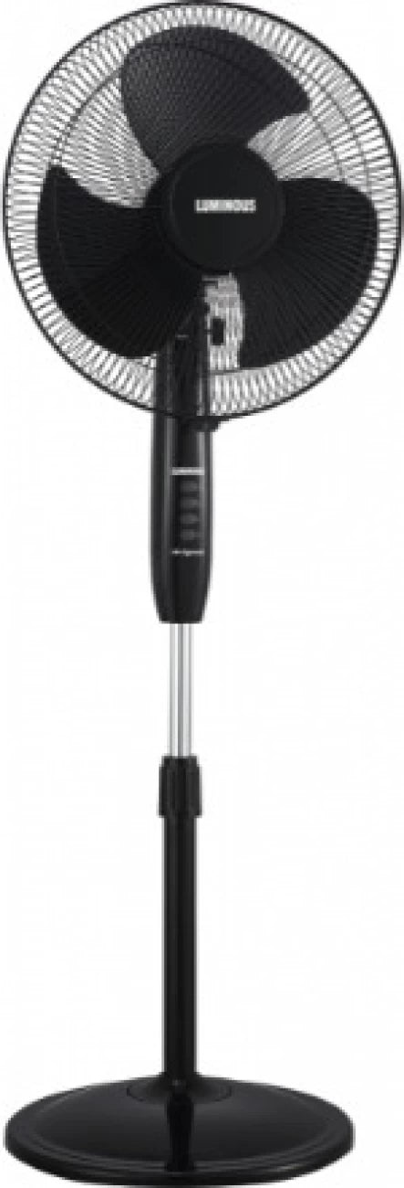 LUMINOUS Speed Max High Speed 400 mm 3 Blade Pedestal Fan  (Black)