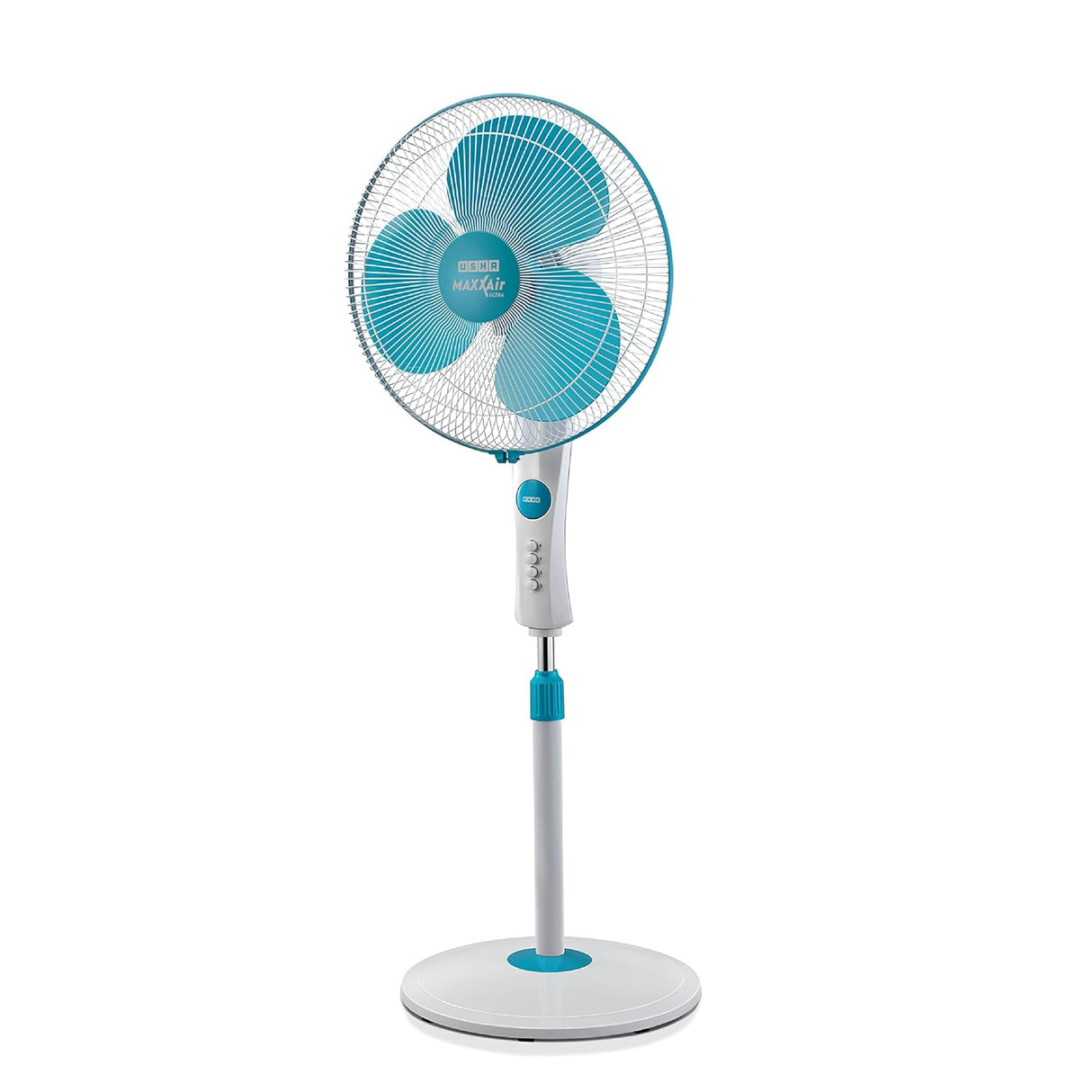 Usha Maxx Air Ultra 400mm Pedestal Fan (Light Blue)
