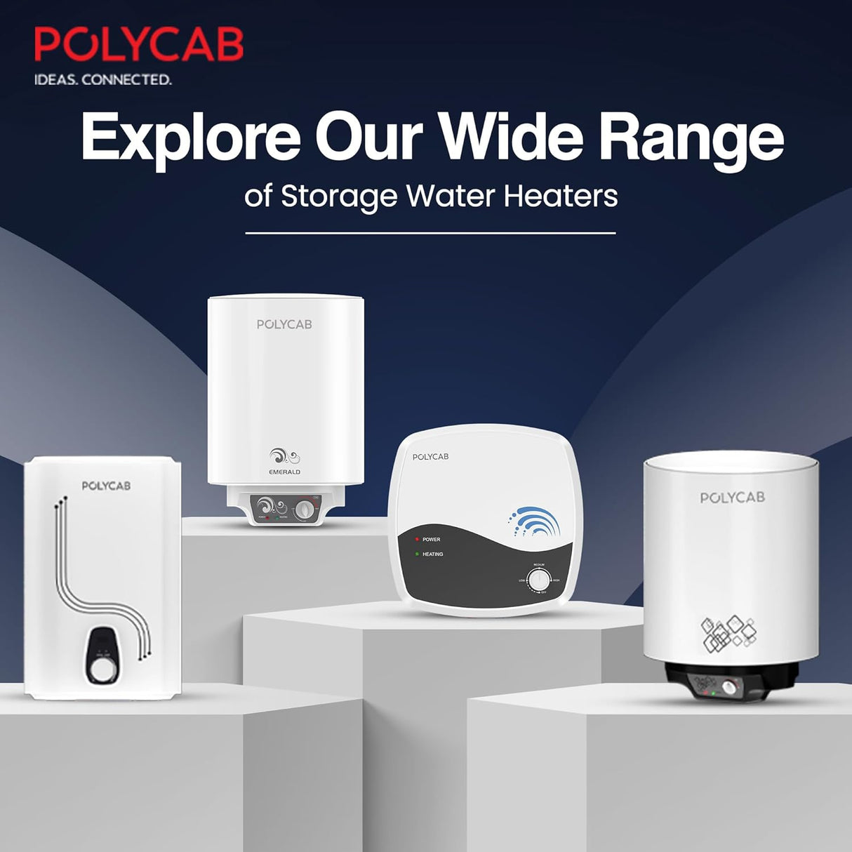 Polycab Regalia 25 Litre Storage Water Heater Geyser | White