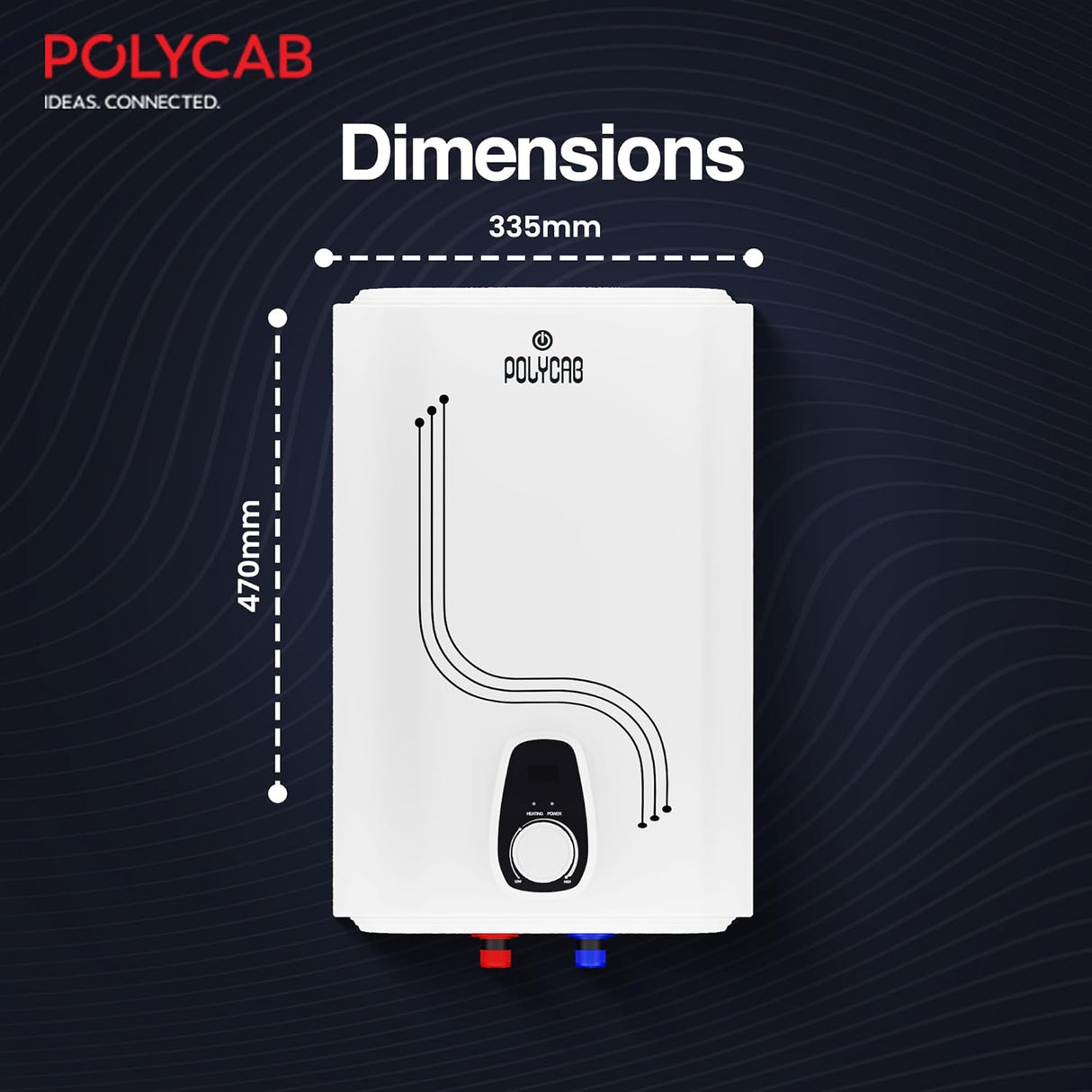 Polycab Regalia 25 Litre Storage Water Heater Geyser | White