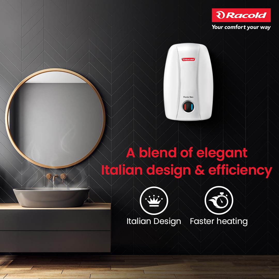 Racold Pronto Neo DN 3 Litre Instant Water Heater Geyser (White)