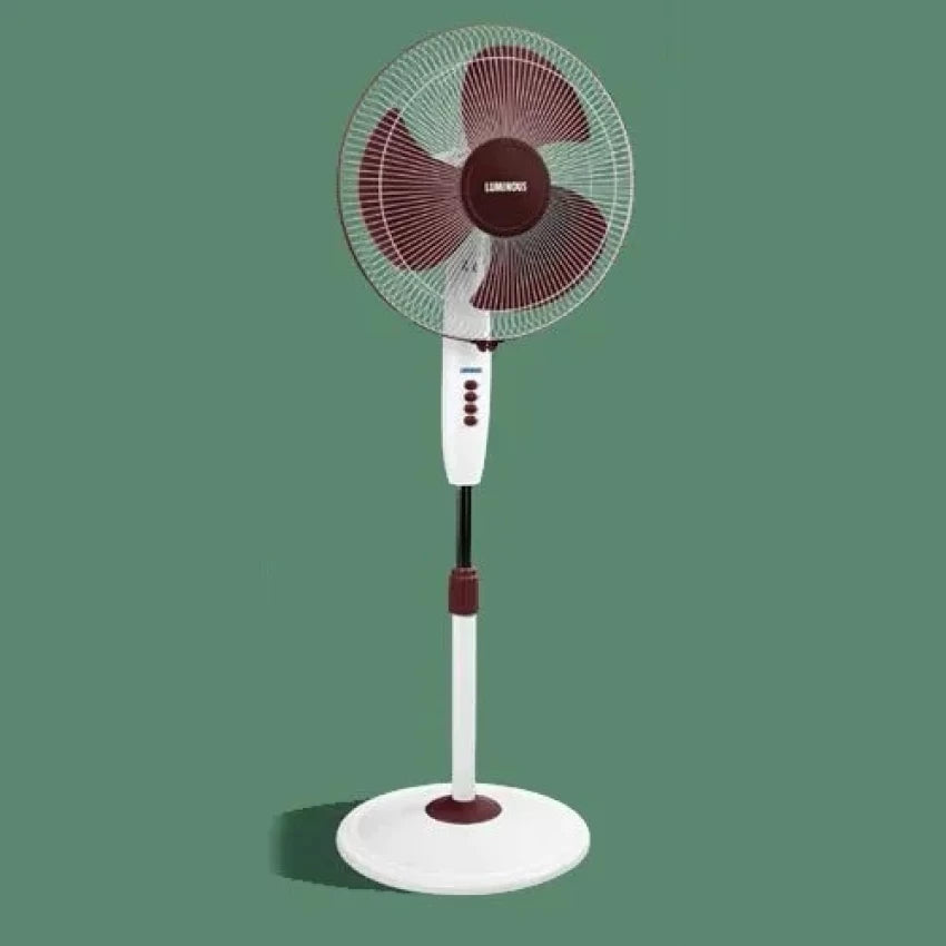 LUMINOUS Speed Max High Speed 400 mm 3 Blade Pedestal Fan (Burgundy)