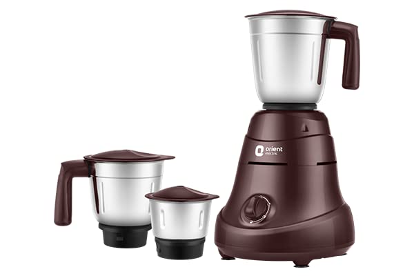 Orient Elecric Power Mixer 750 W Mixer Grinder (3 Jars | Cherry)