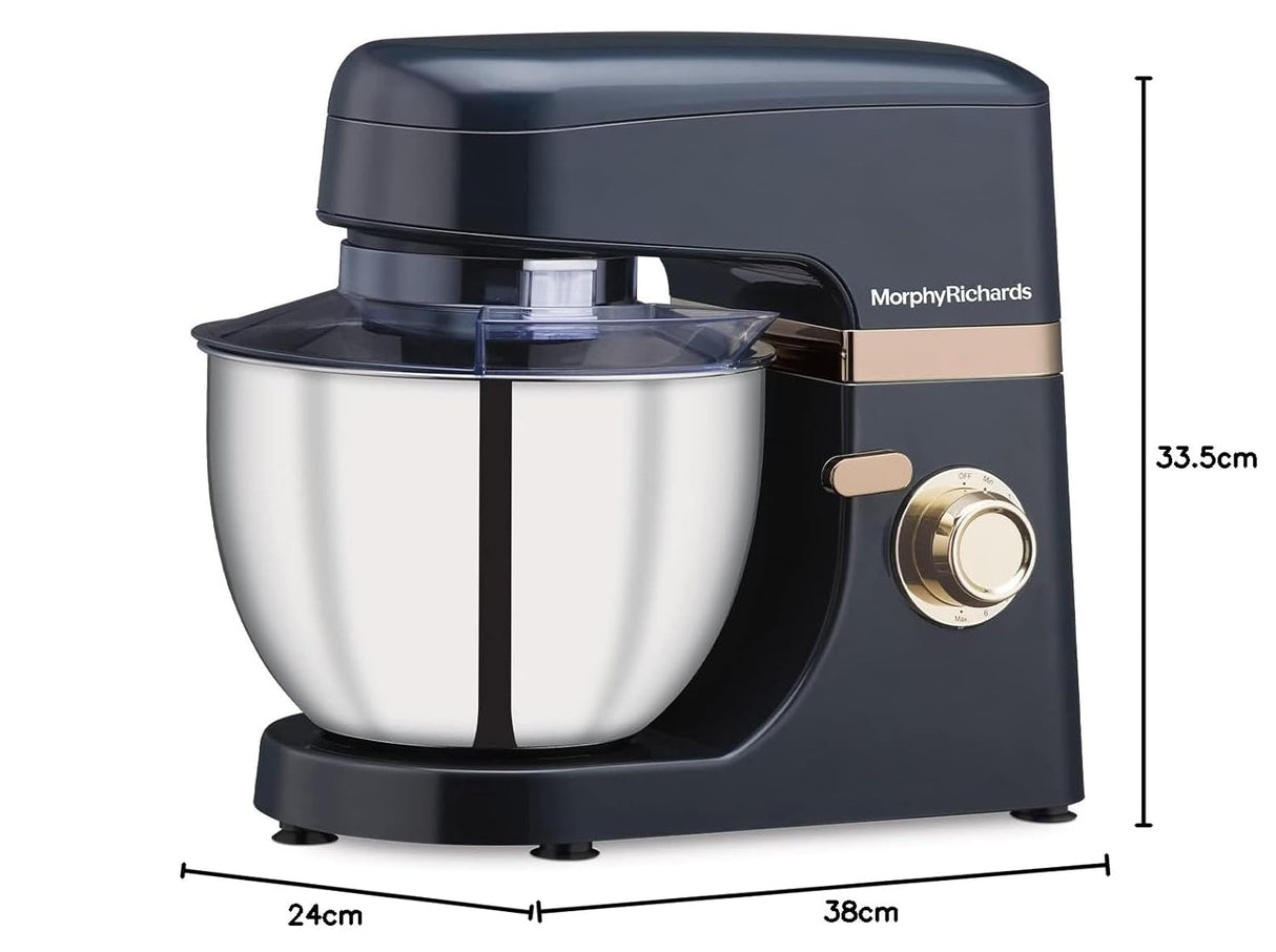 Morphy Richards Melange 800W Stand Mixer (Navy Blue)