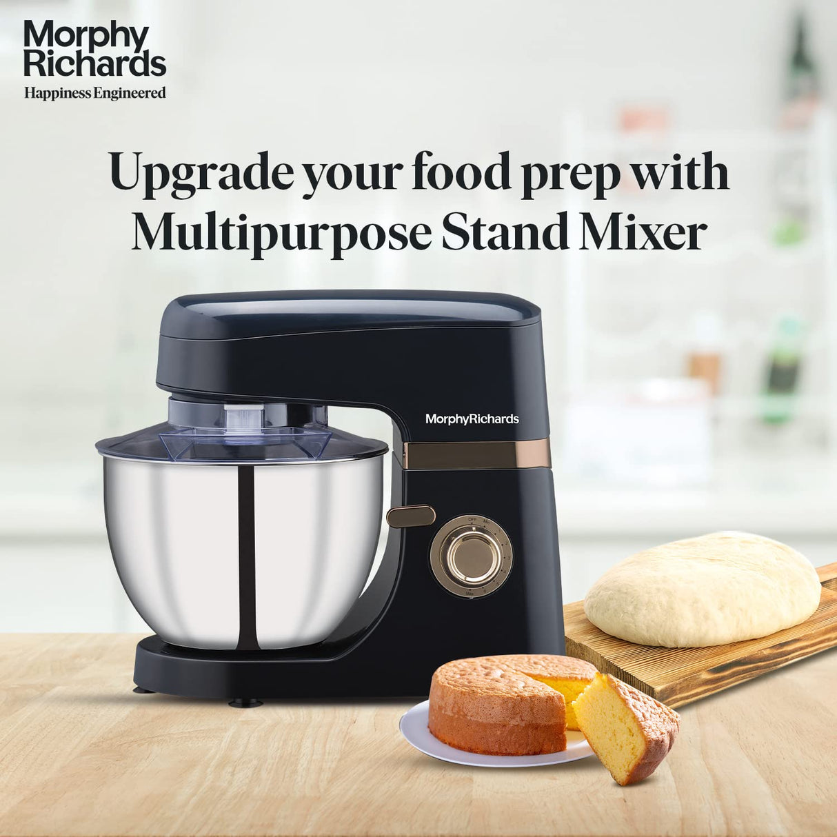 Morphy Richards Melange 800W Stand Mixer (Navy Blue)