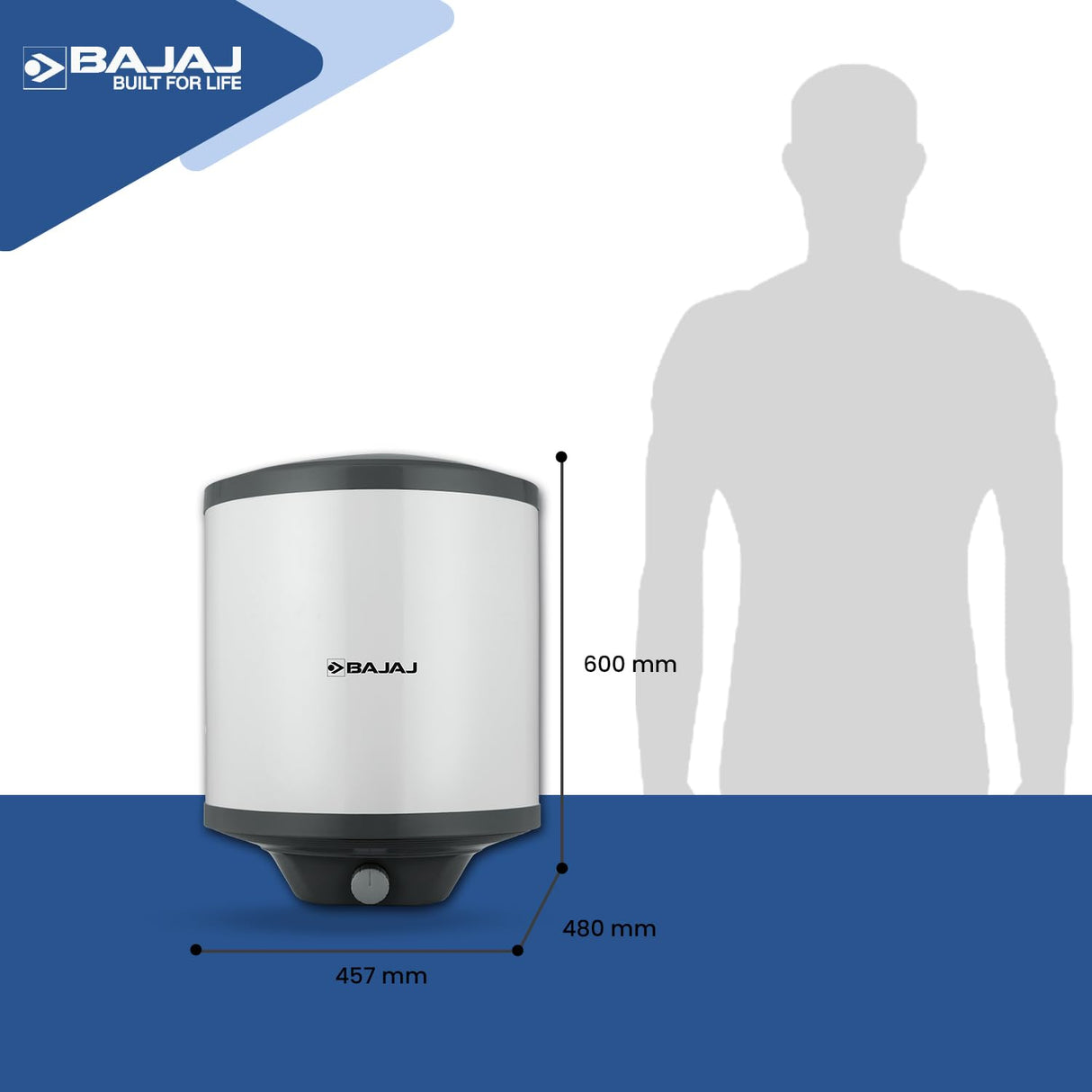 Bajaj Armand 35 Litre Storage Water Heater Geyser (White)