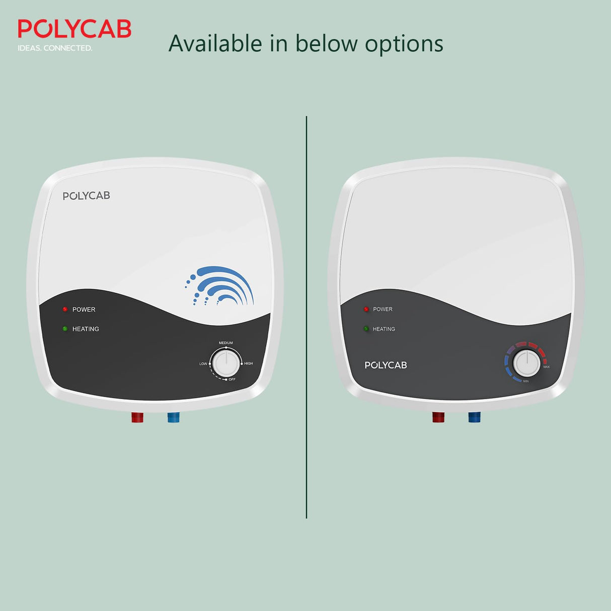 Polycab Superia 25L Plastic Body Geyser (White Grey)