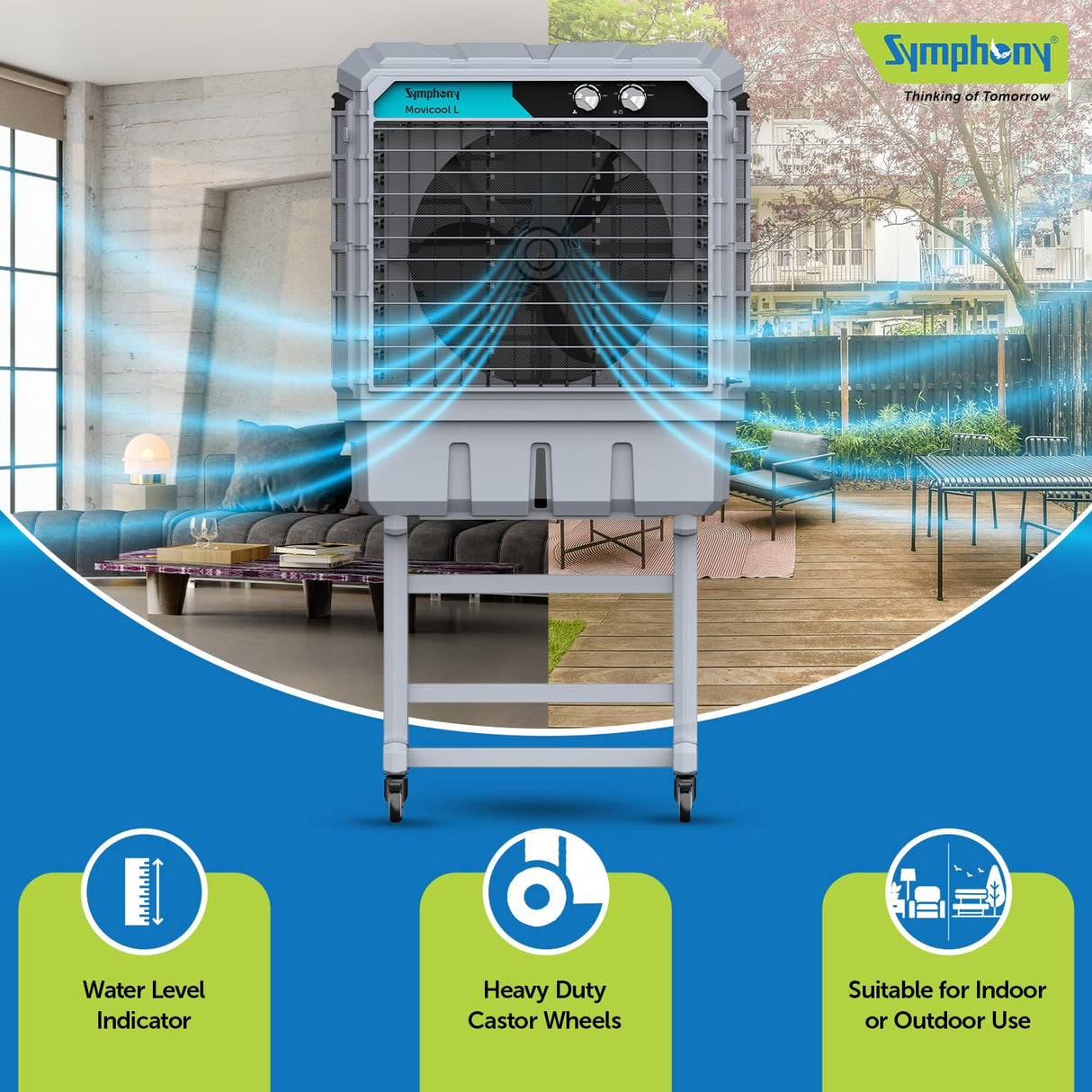 SYMPHONY MOVICOOL L 65I- S DESERT COOLER (GREY)