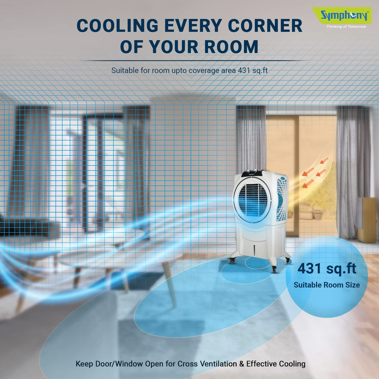 Symphony Sumo 115XL Desert Air Cooler (White)