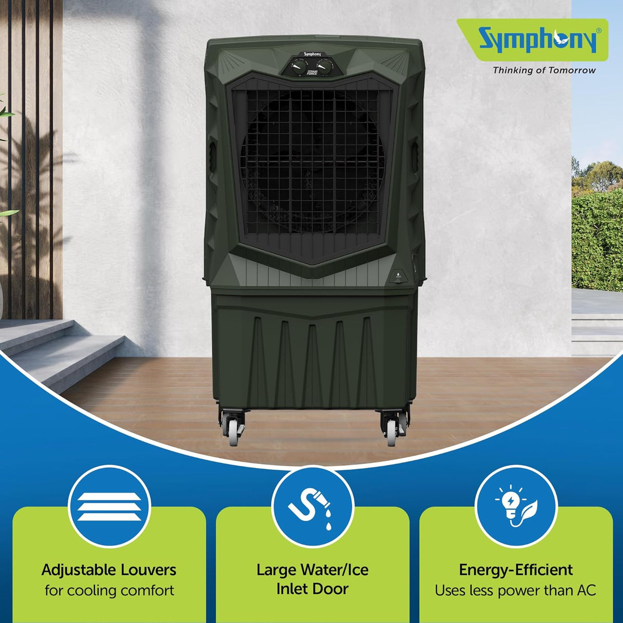 Symphony Air Force 160 Desert Air Cooler (Militry Green)