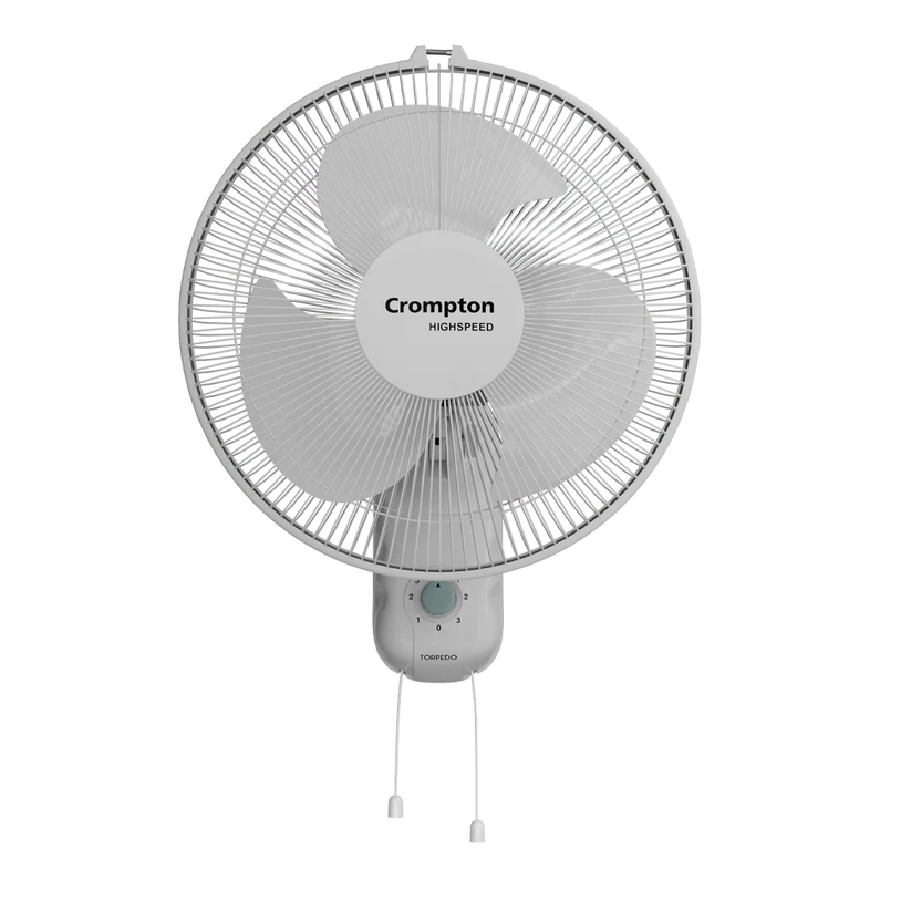 Crompton Torpedo 400mm High Speed Wall Fan (KD White)