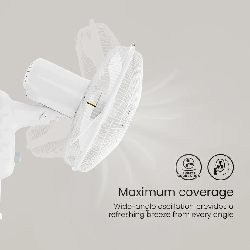 Crompton Torpedo 400mm High Speed Wall Fan (KD White)