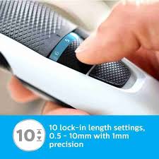 Philips BT3203/15 Trimmer 45 min Runtime 10 Length Settings (White, Black)