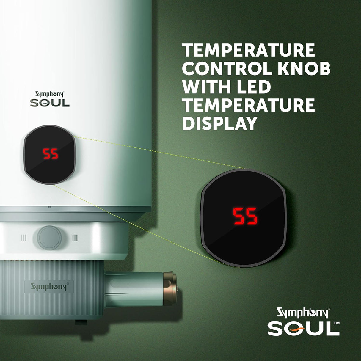 Symphony Soul 10 L Hair Fall Control Storage Geyser