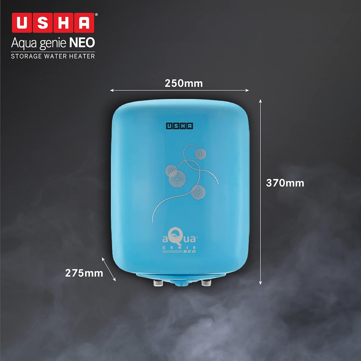 Usha Aqua Genie Neo 6 Litre Geyser (Sky Blue)