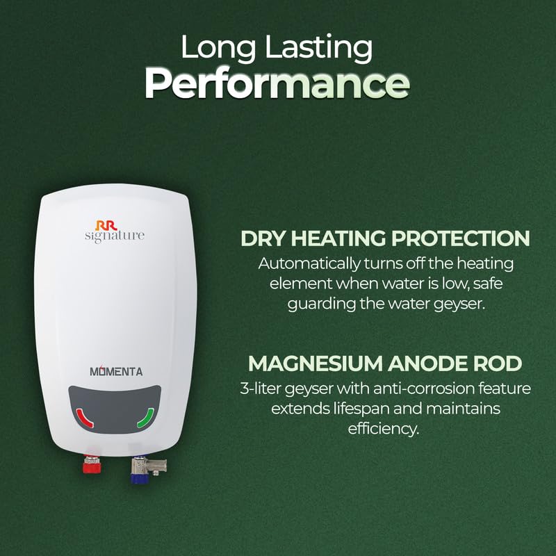 RR Signature Momenta 3 Litre Instant Geyser (White)