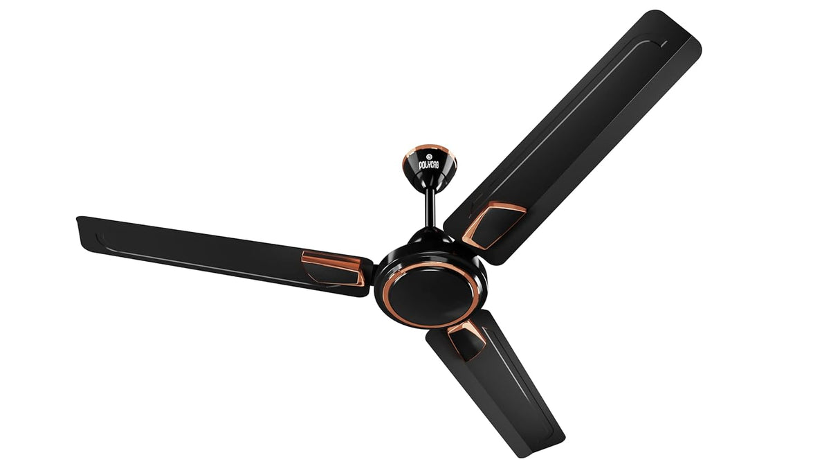 Polycab Zoomer DLX 1200mm High Speed Ceiling fan (Smoke Brown)