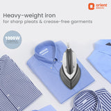 Orient Electric Ultimate 1000W Heavy Weight Dry iron (Black)