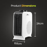 RR Signature Warmsure Room Heater for Home 1000/2000 Watts (White & Black)