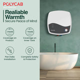 Polycab Superia 15 Litre 5-Star Storage Water Heater Geyser (White)