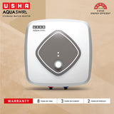 Usha Aqua Swirl 10 Litre 5 Star Storage Water Heater (White Grey)